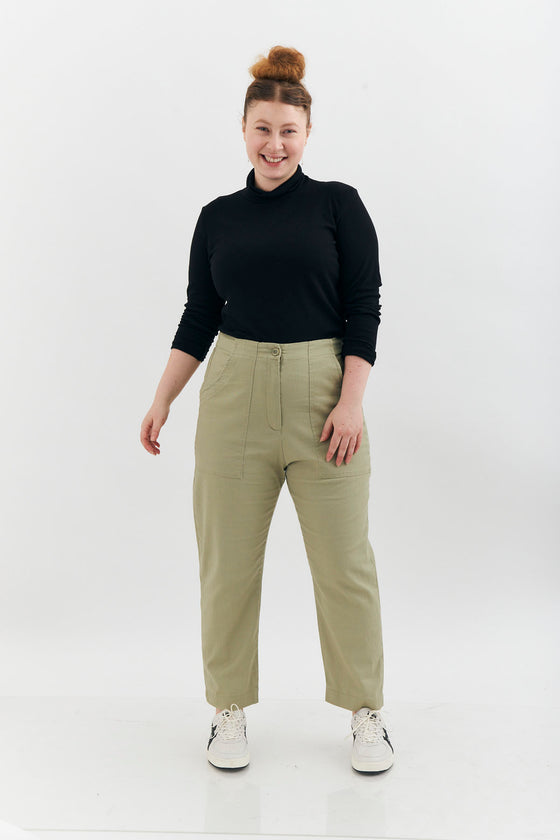 Orange pants - Bright olive