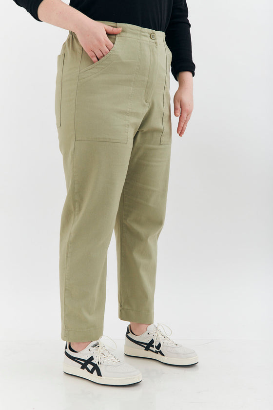 Orange pants - Bright olive