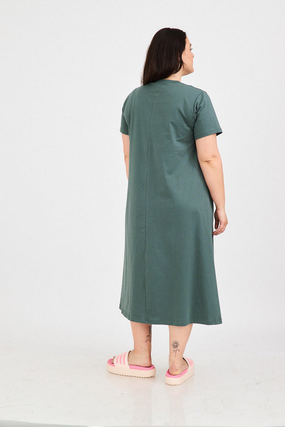 Sunrise dress - Jade green