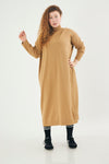 Almond Dress - Camel