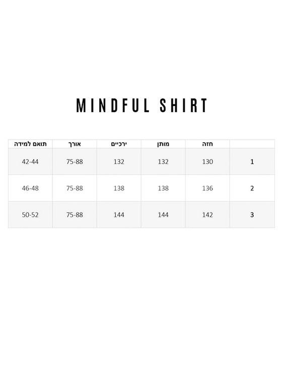 Mindful Shirt waffle - Black
