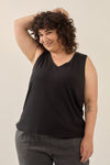 Vivi rib top - Black