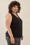 Vivi rib top - Black