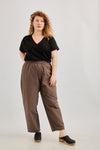 Plum cargo pants - Brown