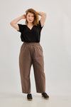 Plum cargo pants - Brown