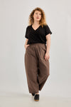 Plum cargo pants - Brown
