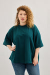 Emilie top - Green & Navy