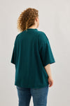 Emilie top - Green & Navy