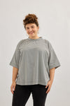 Emilie top - White & Grey