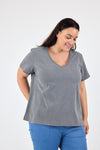 Noga top - Washed grey