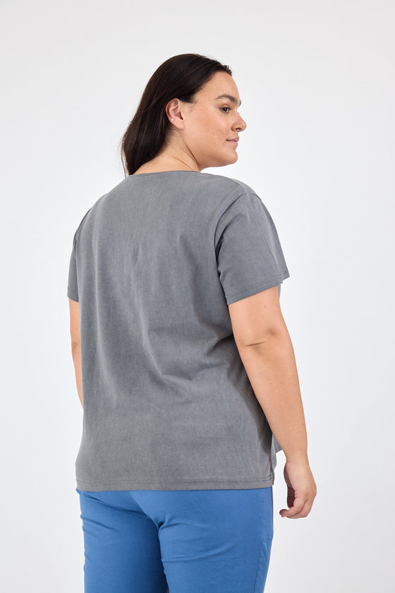 Noga top - Washed grey