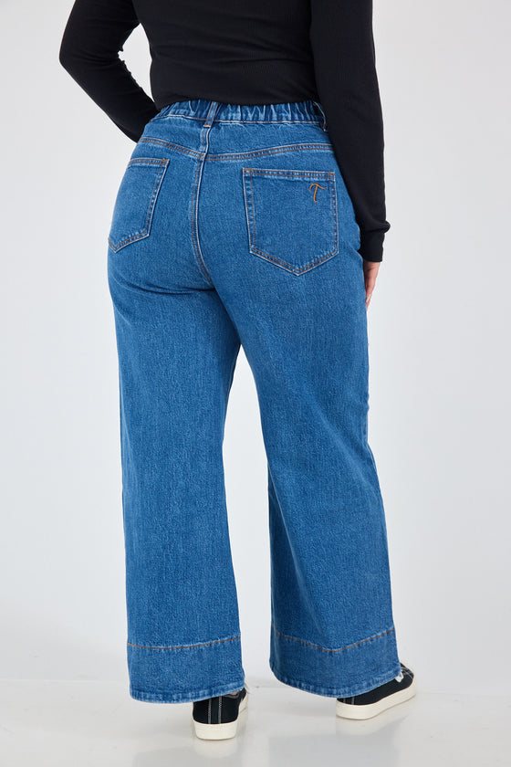 203 - The wide leg jeans - Blue