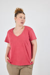 Noga top - Washed Red