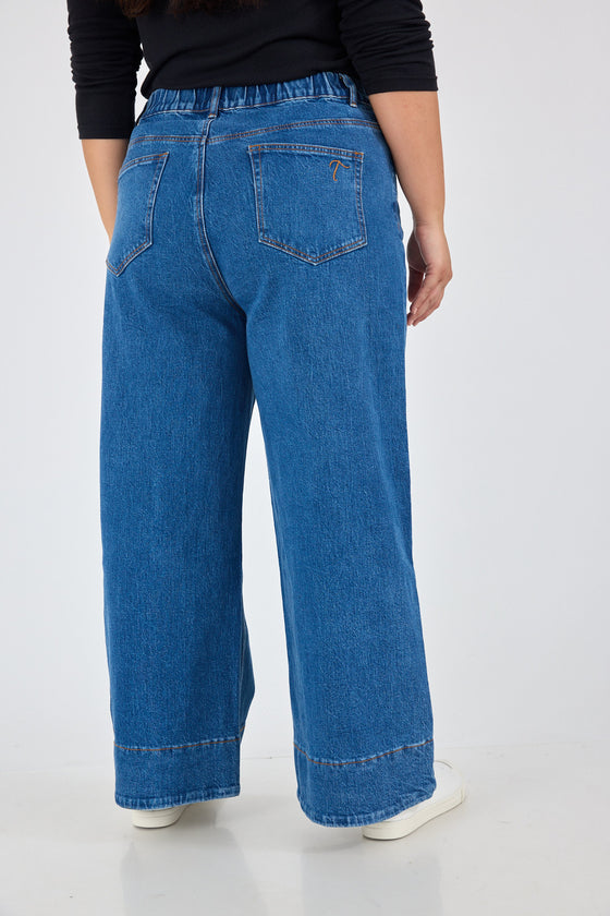 203 - The wide leg jeans - Blue