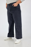 203 - The wide leg jeans - Washed black