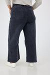 203 - The wide leg jeans - Washed black