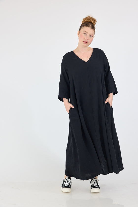 Dune fall dress - Black