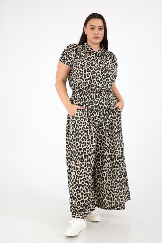 Soft flow pants - Leopard