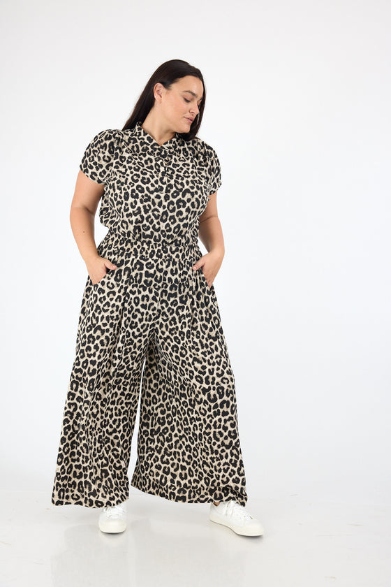 Soft flow pants - Leopard