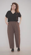 Plum cargo pants - Brown