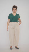 Plum cargo pants - Sand