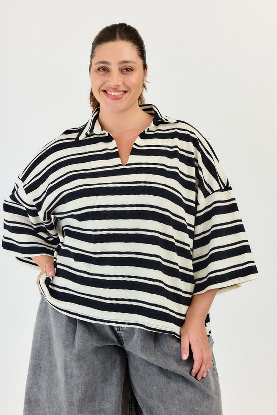 Mars top - Black & White