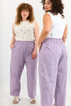 Plum cargo pants - Purple