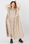 Nina Dress - Sand pattern