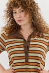 Angel dress - Brown stripes