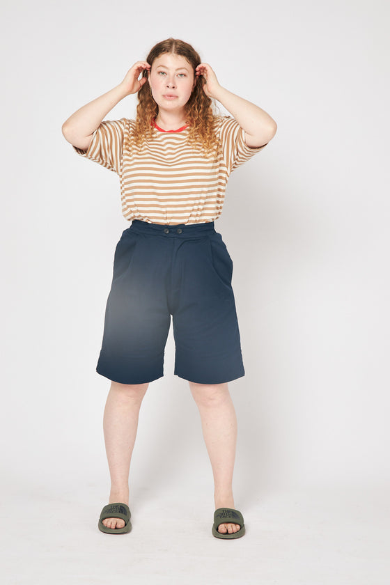 Gravity top - Moca stripes