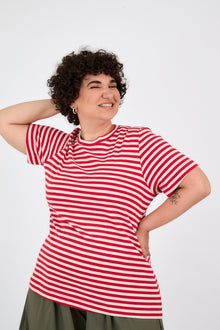  Lili top - Red stripes