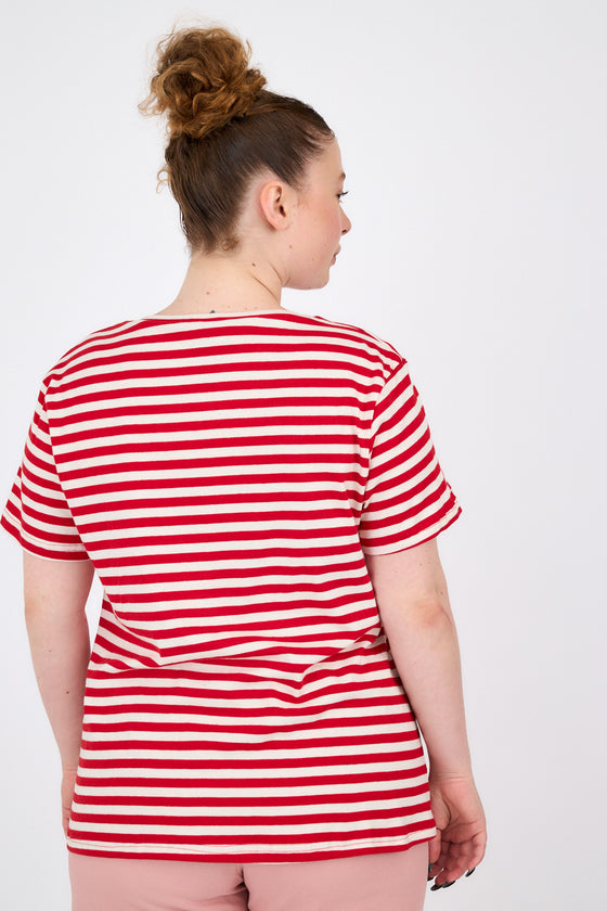 Noga top - Red stripes