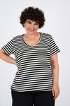 Noga top - Black stripes