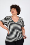 Noga top - Black stripes