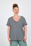 Noga top - Navy stripes