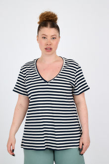  Noga top - Navy stripes