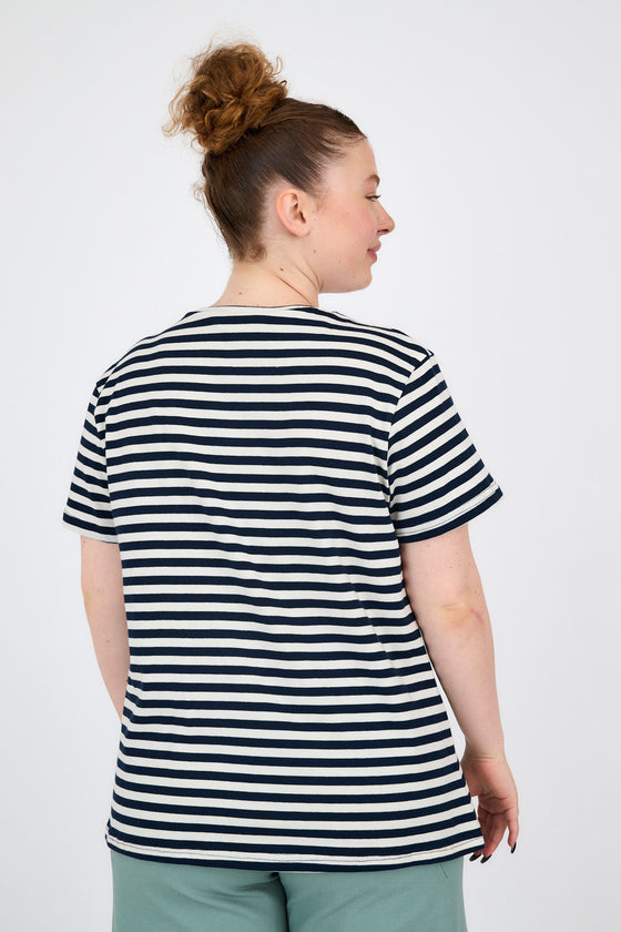 Noga top - Navy stripes