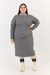 Clover dress - Grey & Black