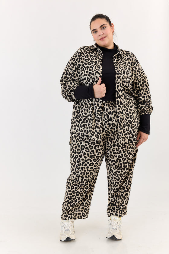 Mindful Shirt waffle - Leopard