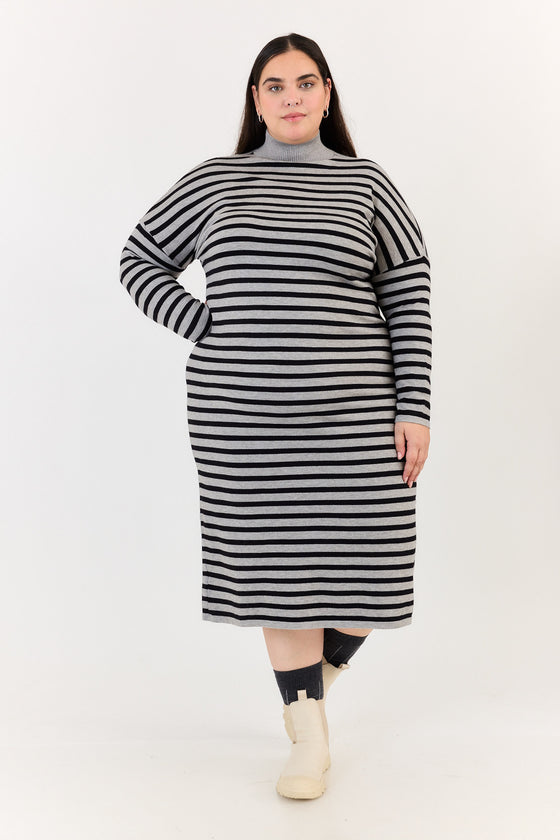 Clover dress - Grey & Black