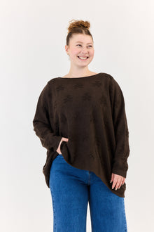  Daisy top - Dark brown