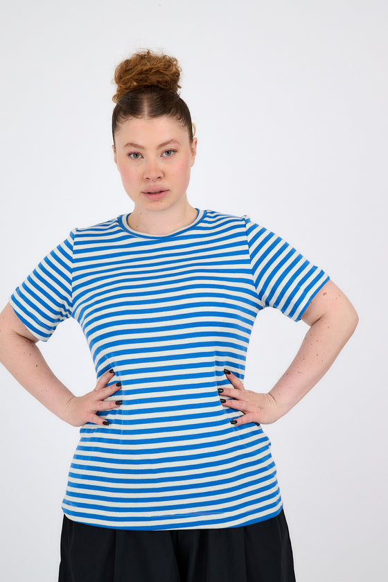 Lili top - Blue stripes