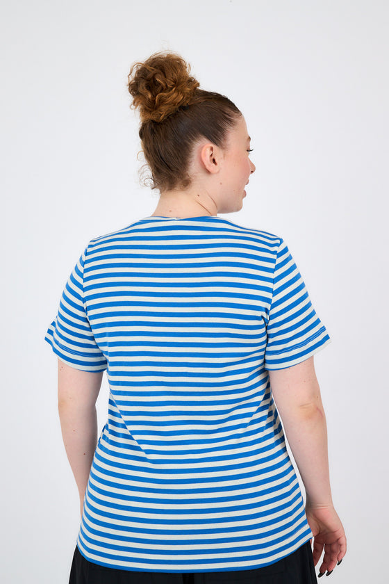 Lili top - Blue stripes