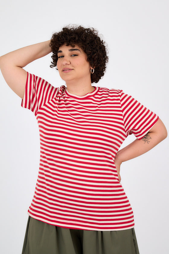 Lili top - Red stripes