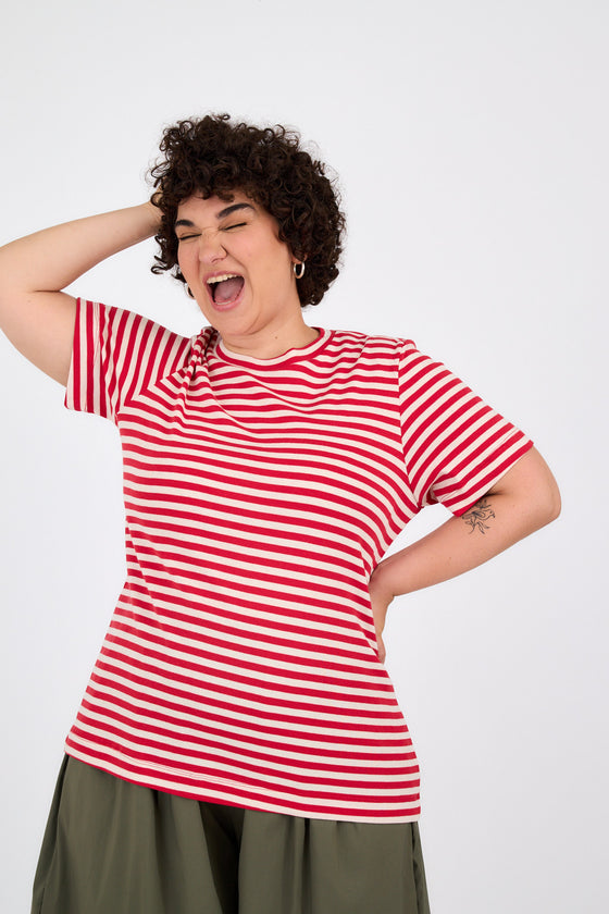 Lili top - Red stripes