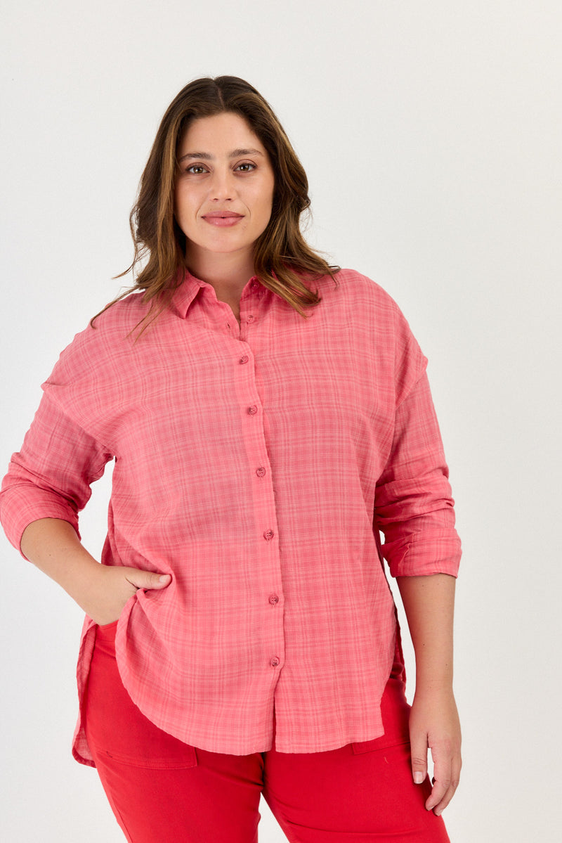 Feather shirt - Pink