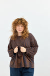 Mili Top - Navy & Brick