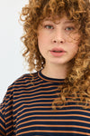 Mili Top - Navy & Brick