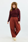Nana Rib Top - Maroon