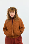 Quilt Bomber Jacket - Brick